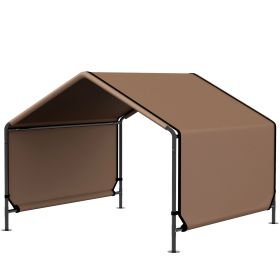PawHut Portable Dog Tent Water Resistant for Outdoor Shade Protection, Brown PawHut Portable Dog Tent Water Resistant for Outdoor Shade Protection, Brown
